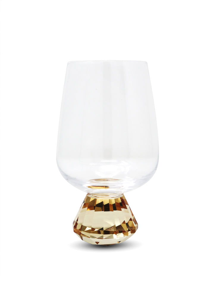 Set Of 6 Wine Glasses With Diamond Base – Decorative Gifts