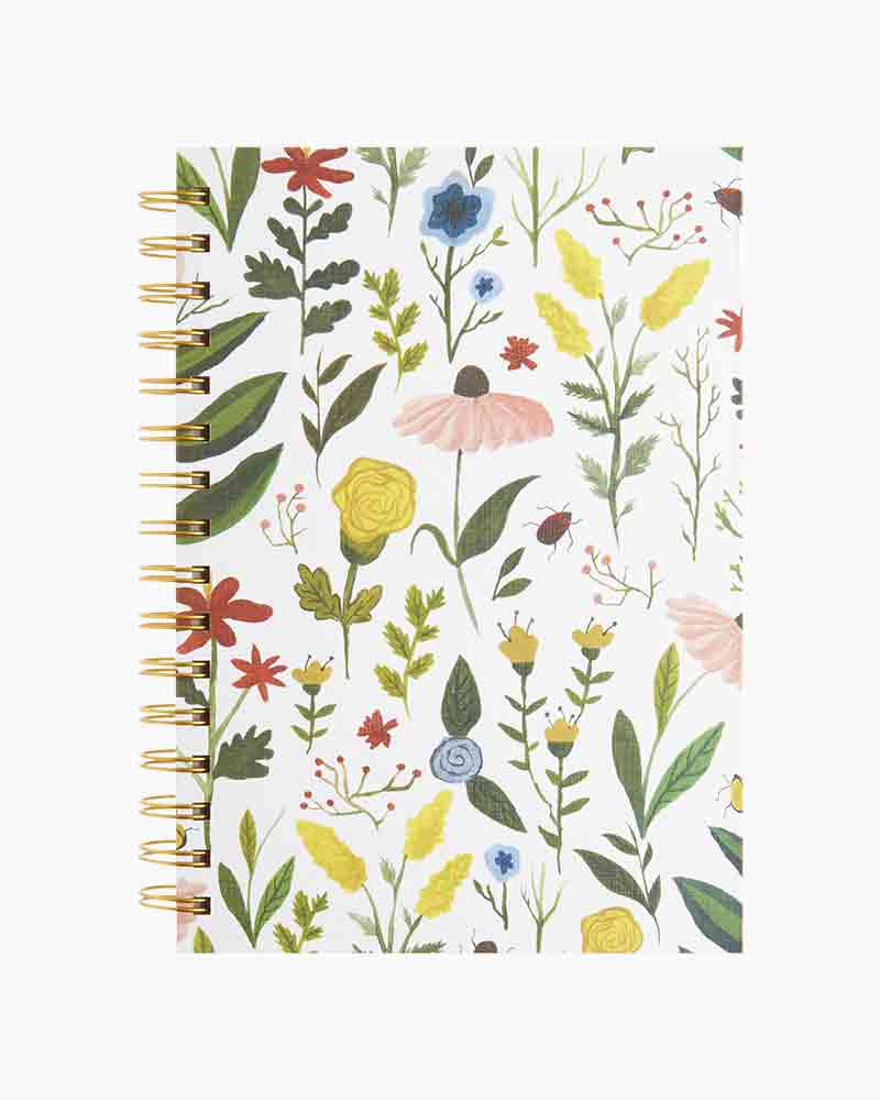 Romantic Perforated Spiral Journal with Pen