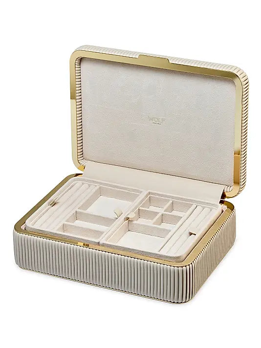 Bella Medium Jewellery Box - Bone