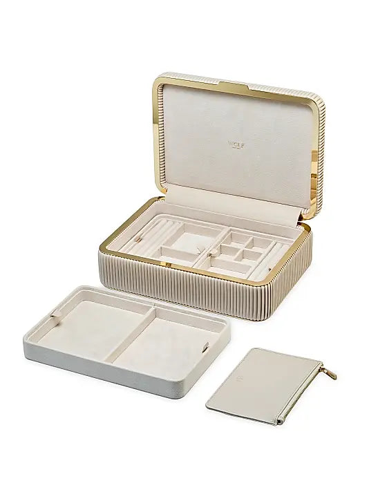 Bella Medium Jewellery Box - Bone