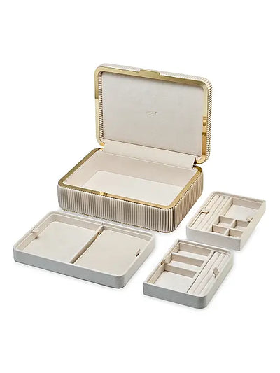 Bella Medium Jewellery Box - Bone