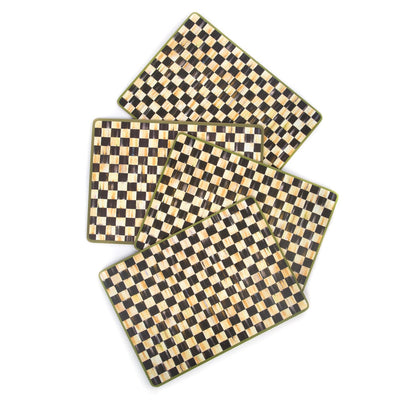 Courtly Check Cork Back Placemats, Set of 4