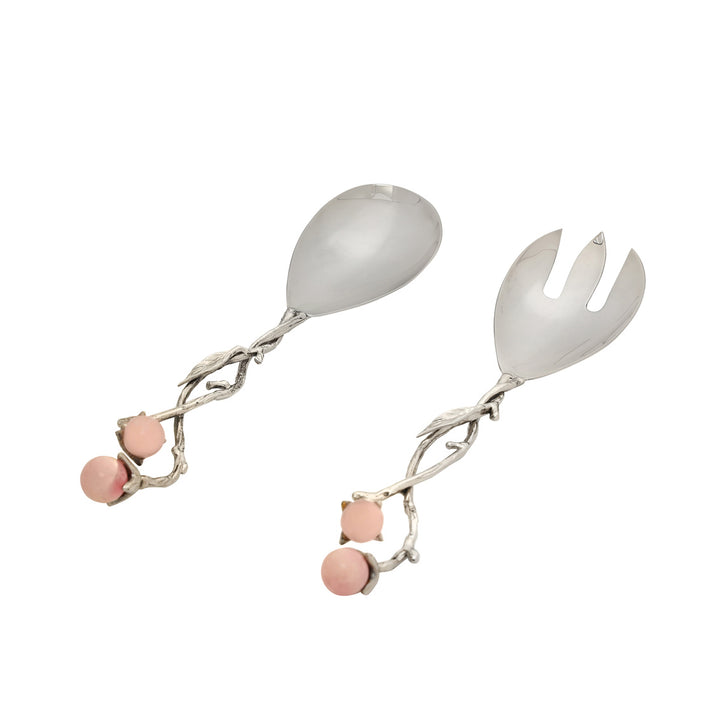 Hyaline Pink Salad Server Set