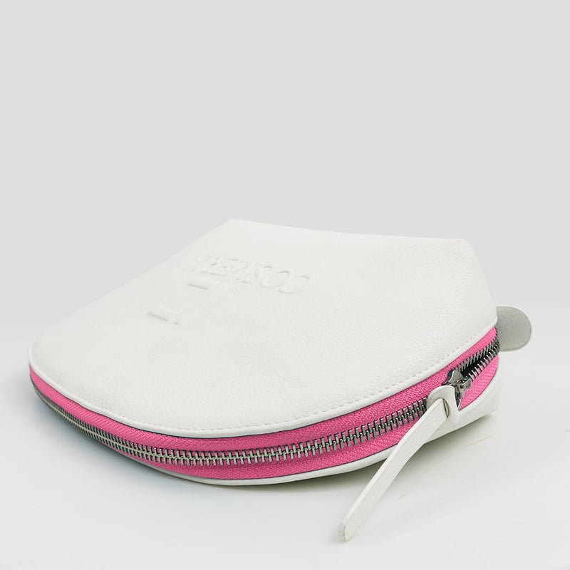 Cosmeria Matte Bag with Pink zipper