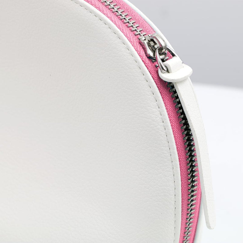 Cosmeria Matte Bag with Pink zipper