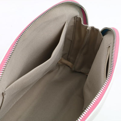 Cosmeria Matte Bag with Pink zipper