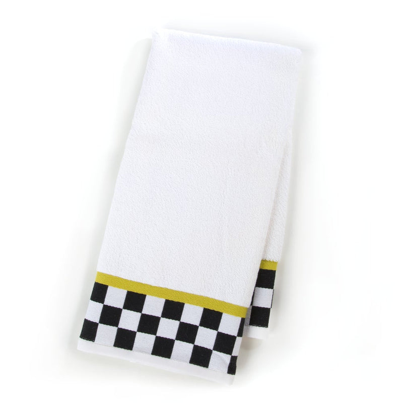 Black & White Check Hand Towel