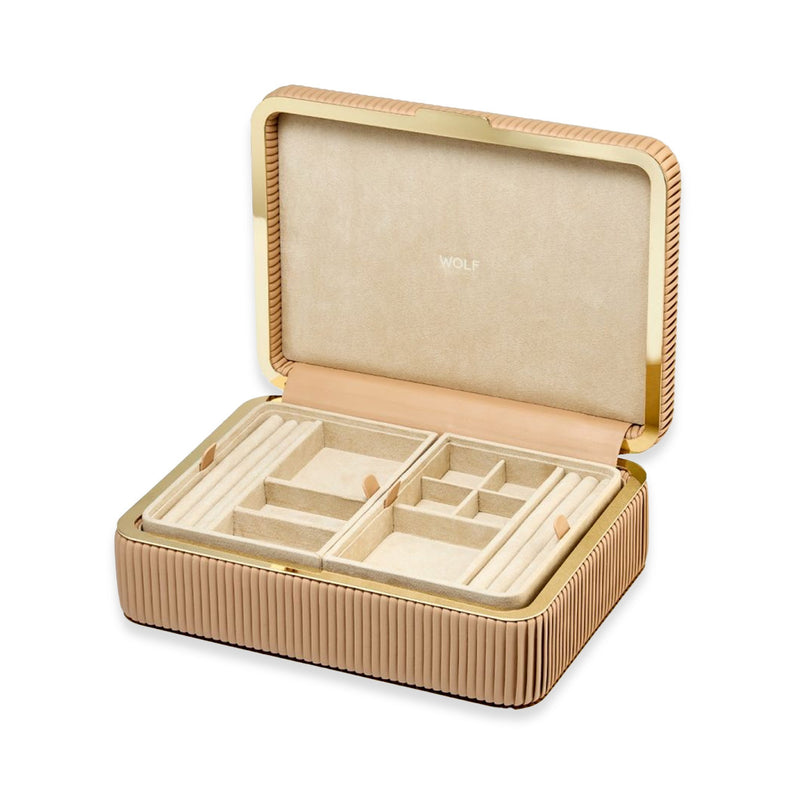 Wolf Bella Medium Jewelry Box in Mocha