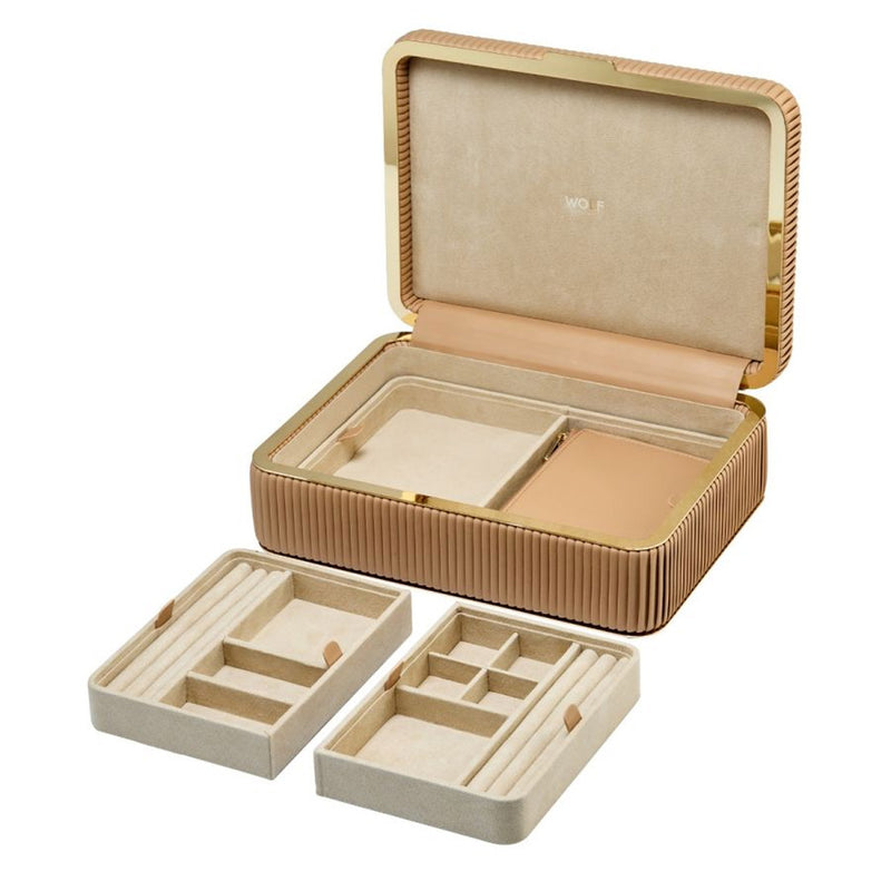 Wolf Bella Medium Jewelry Box in Mocha