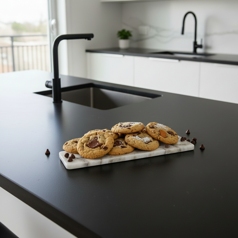 Long White Agate Platter