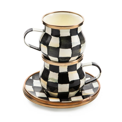 Courtly Check Espresso Cup & Saucer Set