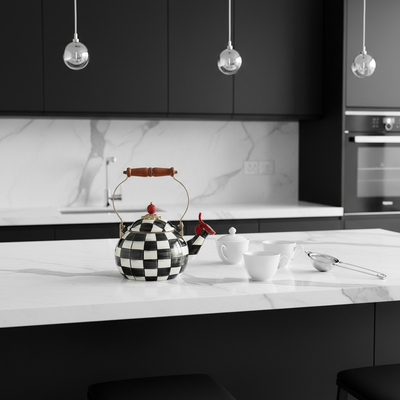 Courtly Check Whistling Tea Kettle