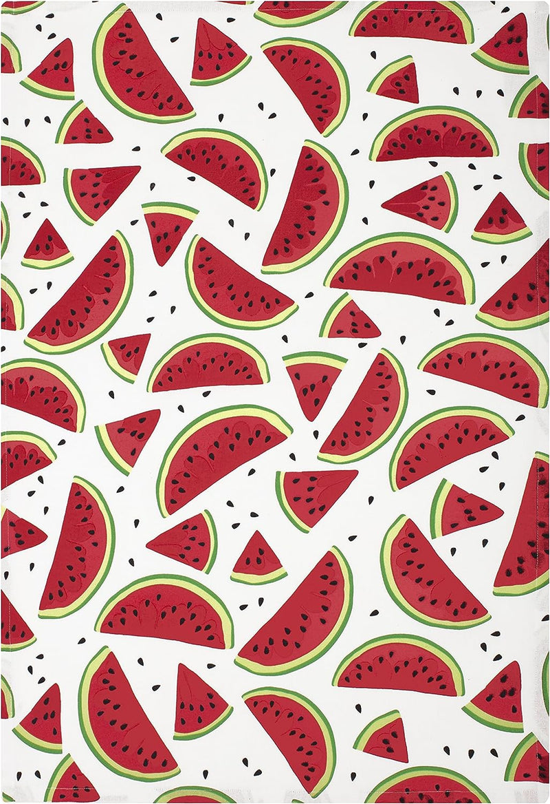 MUkitchen Designer Print Towel Set, Watermelon