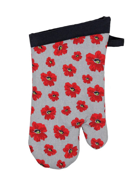 Mu Kitchen Oven Mitt- New Poppy