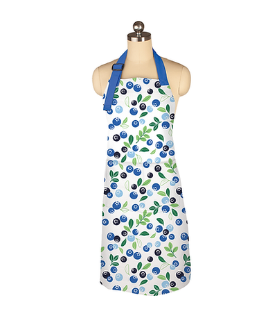 Blueberries Designer Chef Apron