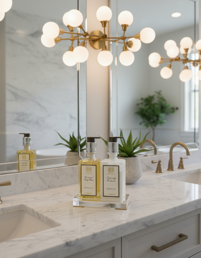 Acrylic Bath & Body Gift Set: Prosecco