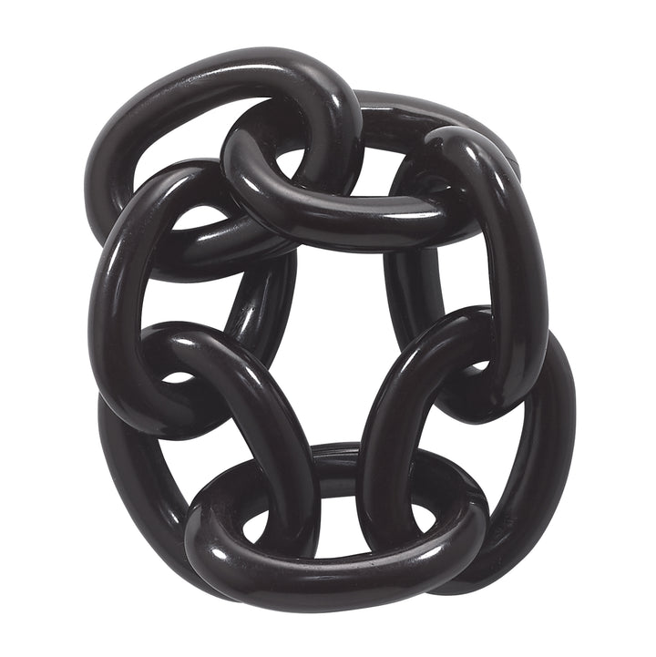 Chain Link Black Napkin Ring