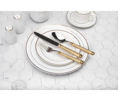 Colonnade 18/10 Stainless Steel Gold 20 Piece Set, Service For 4