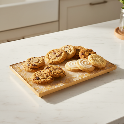 11x17 Rectangle Resin Ivory Tray