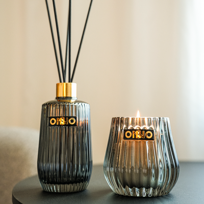 ONNO ECLECTIC GIFT SET SMOKED DIFFUSER 375ML &  CANDLE ZANZIBAR