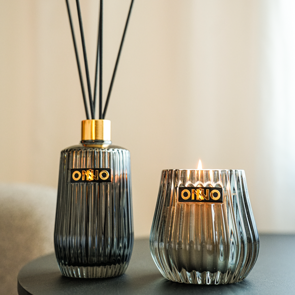 ONNO ECLECTIC GIFT SET SMOKED DIFFUSER 375ML &  CANDLE ZANZIBAR