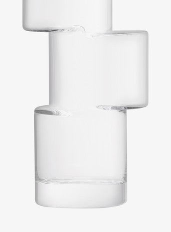 Tier Vase H10.25in Clear