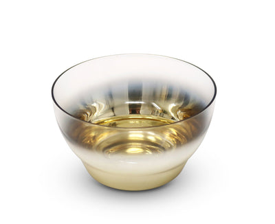 Set of 6 Dessert Bowls with Gold Ombre Design, 4"D