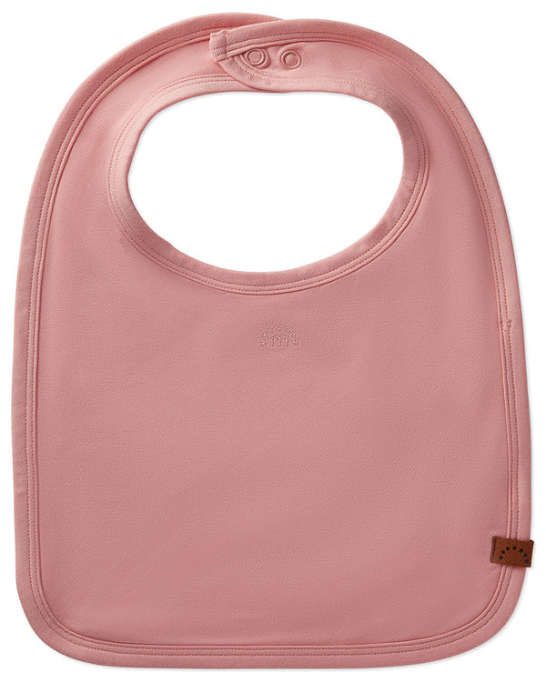 Baby Stretch Modal Back-Snap Solid-Color Bib