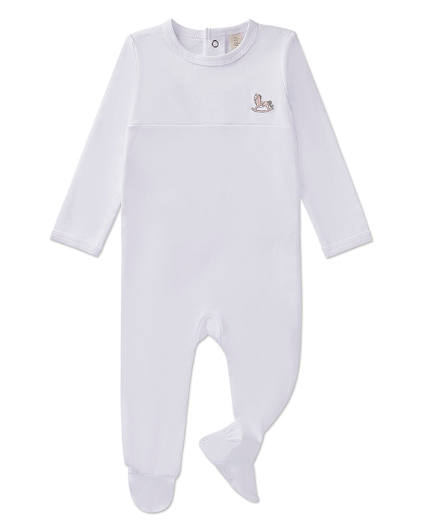 3 Piece Baby "Rocking Pony" 100% Pima Cotton Footie Set