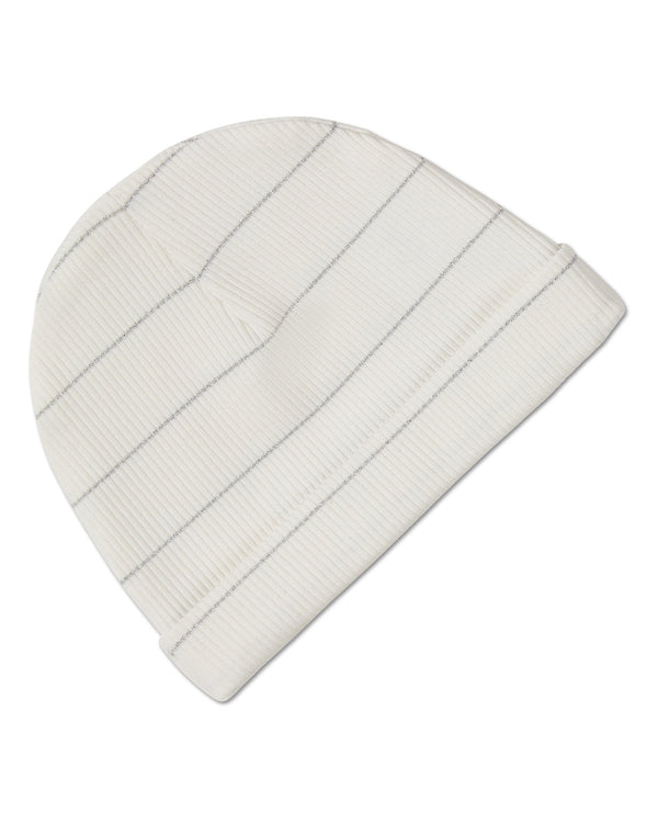 Unisex Baby Metallic Striped Side-Zipper Footie Set