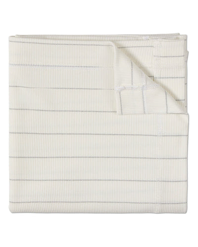 Unisex Baby Metallic Striped Side-Zipper Footie Set