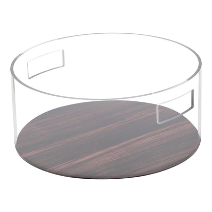 Lucite Wood Look Wash Cup Bowl Set