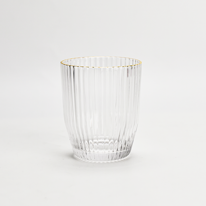 Hand-made short Crystal tumbler set of 6