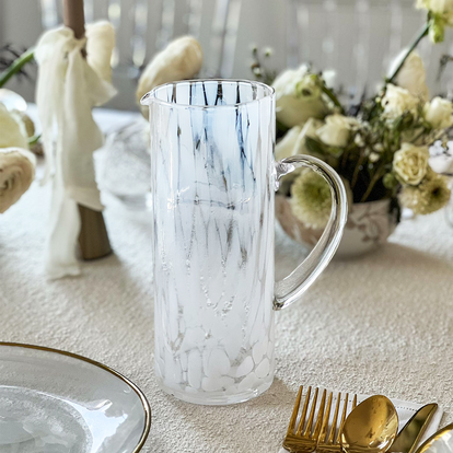 Hand-made Sparkle pitcher with handle