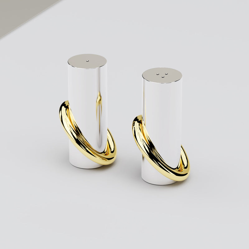 Ring Salt & Pepper Shakers, Set of 2