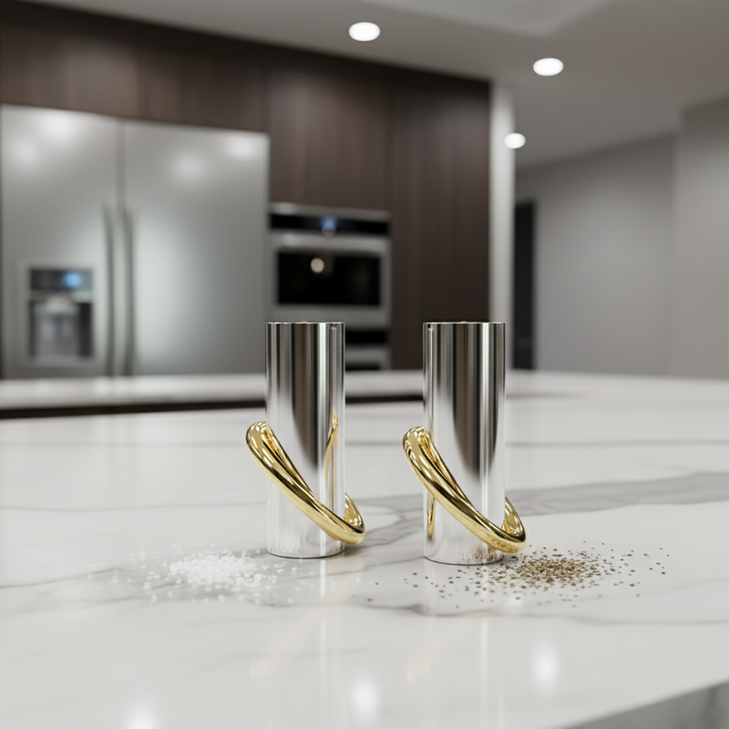 Ring Salt & Pepper Shakers, Set of 2