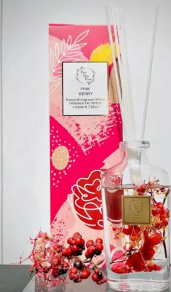 140ml Botanical Reed fragrance diffuser, PINK BERRY