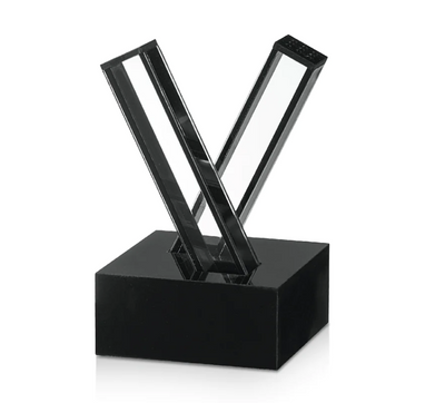 X Salt and Pepper Set- Black Lucite