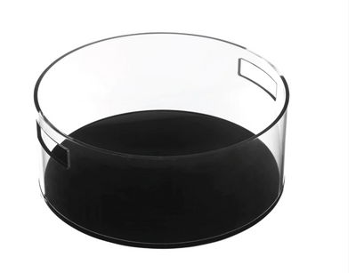 Black Lucite Washing Cup and Bowl Set