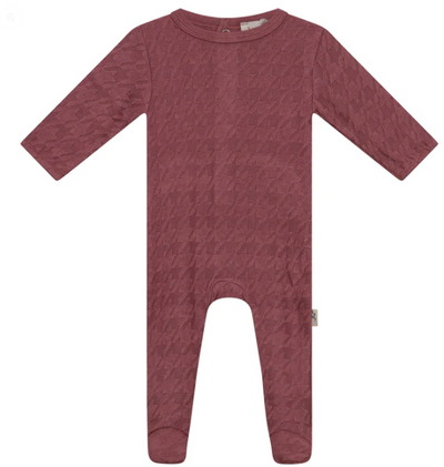 Textured knit Footie