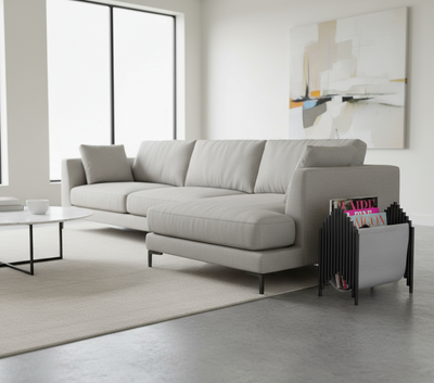 Magazine Rack Black & Grey