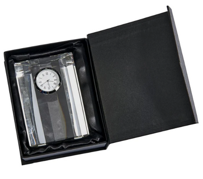 Optic Crystal Semi-circular Clock