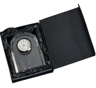 Optic Crystal Arched Clock