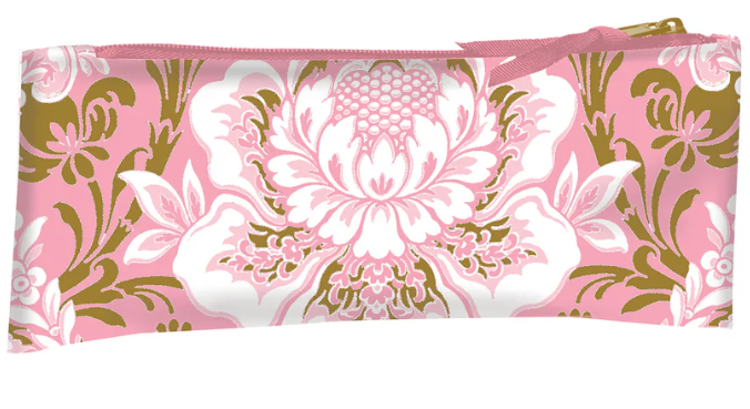 Pink Damask Pencil Case