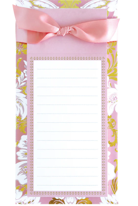 Pink Damask List Pad