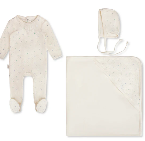 Ribbed - Leaf - Layette Set