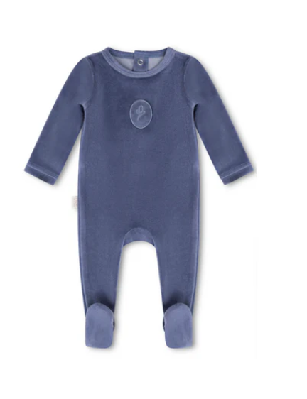 Emblem Velour Footie