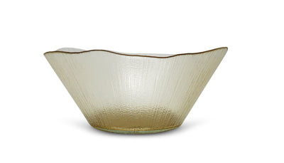 Gold Organic Shaped Salad Bowl