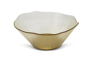 Gold Organic Shaped Salad Bowl