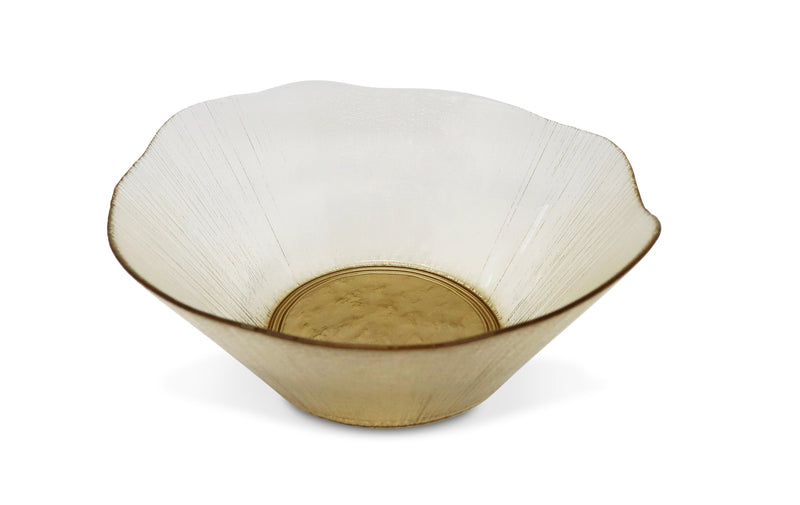 Gold Organic Shaped Salad Bowl